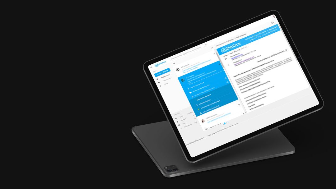 tNotice — interfaccia notifica digitale certificata con firma elettronica
